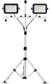 UFOND 10000 Lumen LED Work Light with Stand,Detachable Waterproof Dual Head Work Lights,Individual Switch Floodlight with TelescopingTripod,Work Lamp with Power Cord for Construction Site