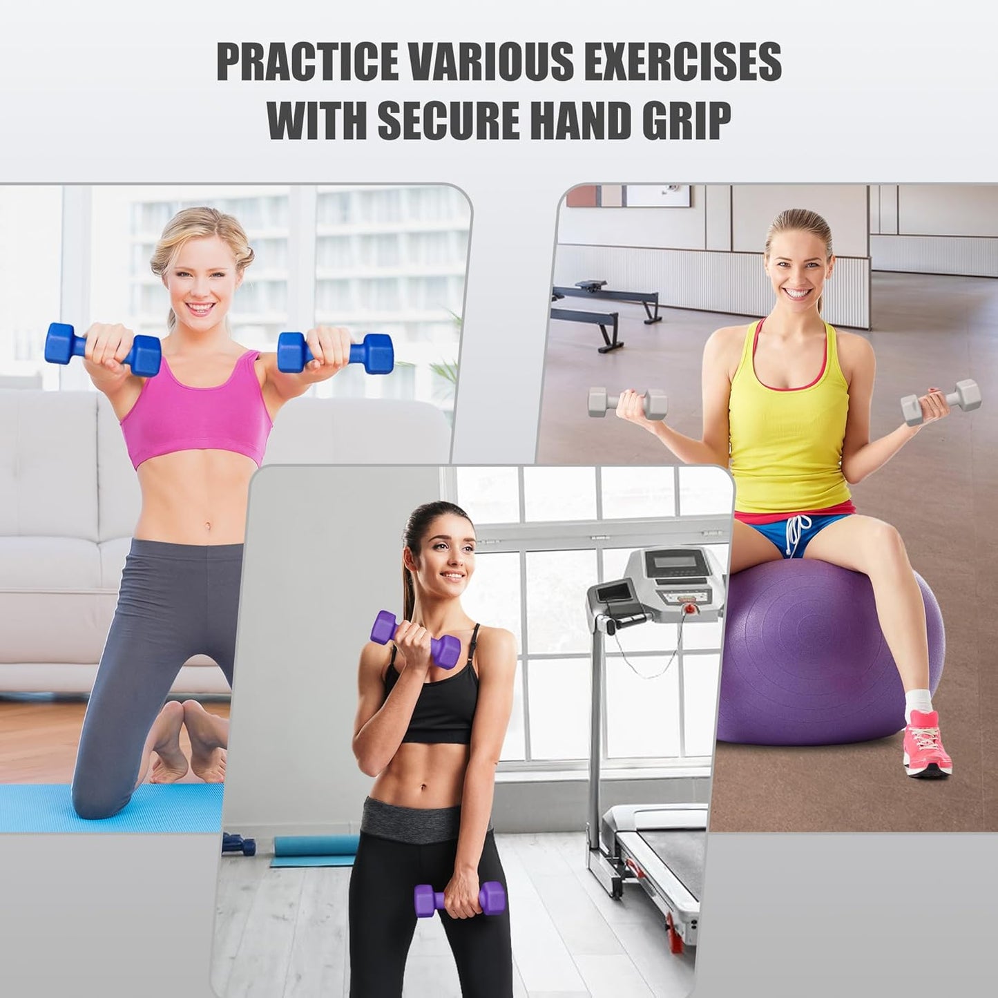 Rubber Hex Dumbbells Set with Rack- Free Weights Dumbbells Set for Home Gym & Fitness - Heavy Duty 100/350/450/550 LB Strength Training Equipment Dumb Bell