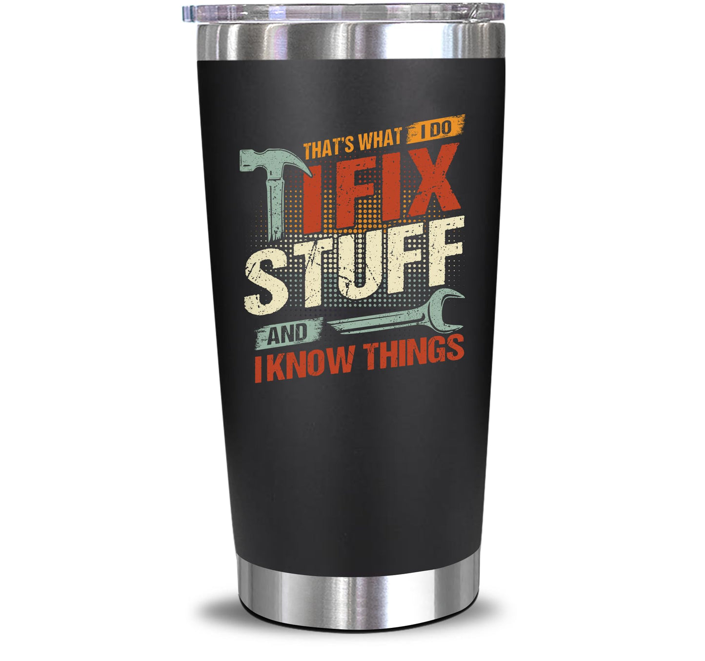 NewEleven Fathers Day Gift For Dad - Birthday Gifts For Dad From Kids - Husband Gift - Birthday Present Ideas For Father, Husband, New Papa, Bonus Father From Daughter, Son - 20 Oz Tumbler