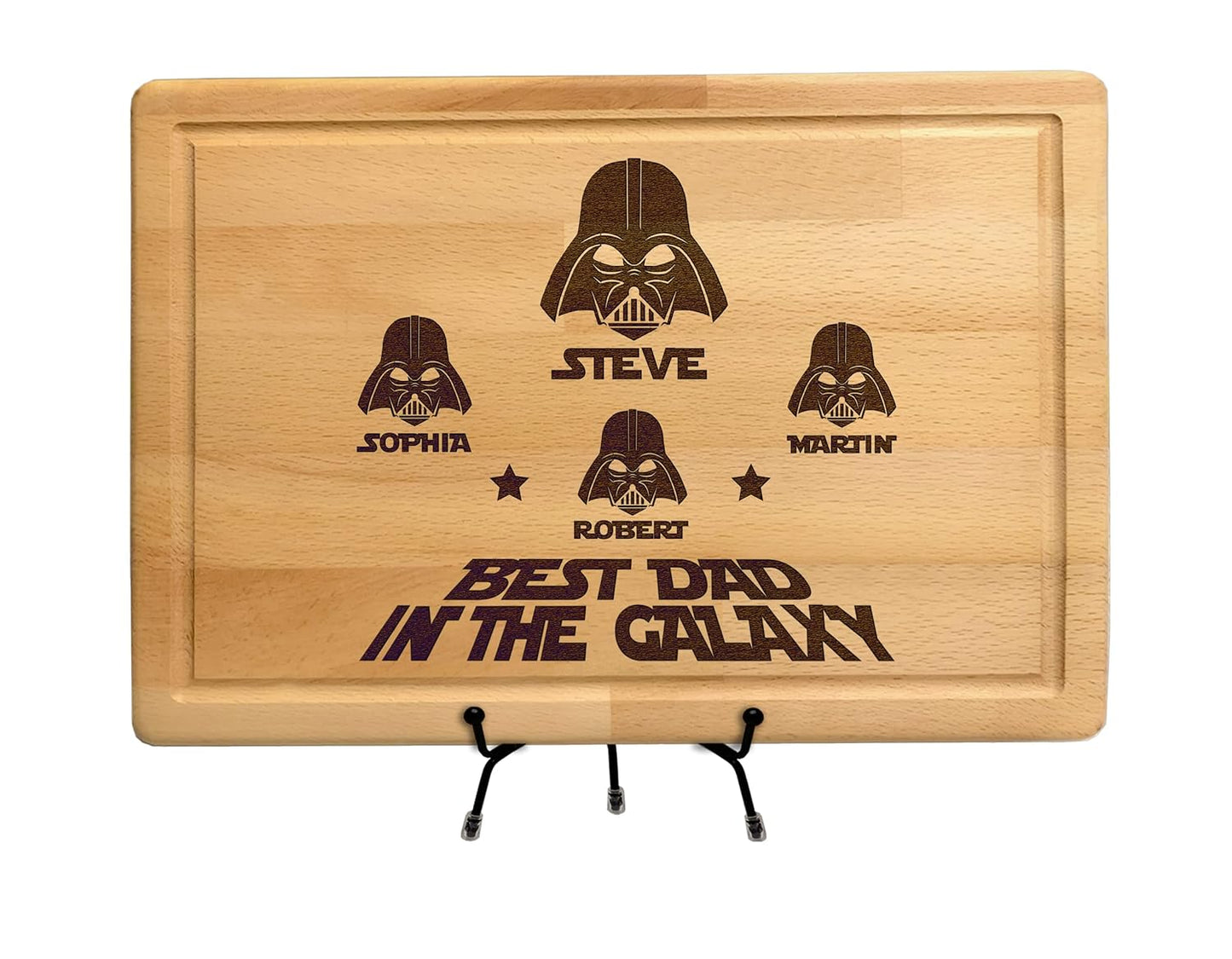 Personalized I am Their Father StarWar Dad Gift Cutting Board, Christmas & Fathers Day Gifts, Funny Star War Gift, Darth Character Plaque, Custom Name Stars War Mens Gift from Daughter or Son