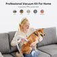 Dog Grooming Vacuum Kit with Cordless Clippers, 2.5L Cup, 3 Suction Modes, and 5 Grooming Tools, Trimmer for Shedding Pet Hair