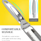 Kitchen Lemon Zester, Stainless Steel Hand Held Parmesan Cheese Grater for Ginger, Chocolate, Coconut, Lime, Nutmeg, Citrus, Fruit, Vegetable with Cleaning Brush, Dishwasher Safe, Gray