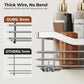 Shower Caddy Basket Soap Dish Holder Shelf with 5 Hooks Bathroom Organizer Shelf Kitchen Storage Rack Wall Mounted Adhesive No Drilling Rustproof SUS304 Stainless Steel - 3 Pack