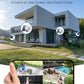 Security Cameras Wireless Outdoor, 2K Wifi Solar Camera for Home Surveillance, 360 View PTZ, Battery Powered, Color Night Vision, Motion Sensor