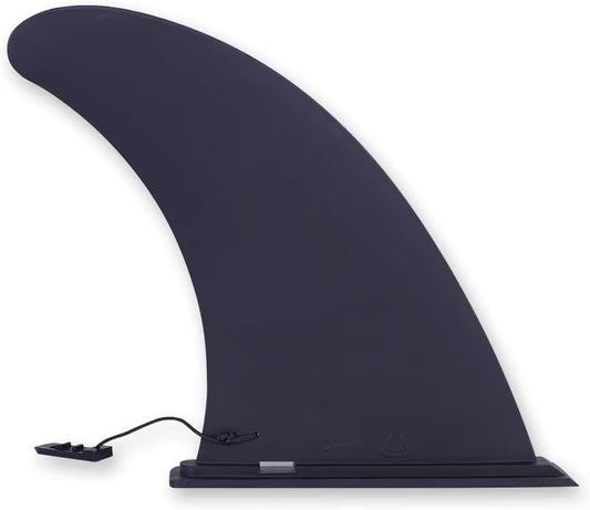 ISUP Fins 9", Paddle Board Center Fin, Slide-in Fin Replacement for Inflatable Paddle Board, Quick Release SUP Fin Universal Type, Black
