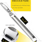 Kitchen Lemon Zester, Stainless Steel Hand Held Parmesan Cheese Grater for Ginger, Chocolate, Coconut, Lime, Nutmeg, Citrus, Fruit, Vegetable with Cleaning Brush, Dishwasher Safe, Gray