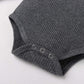 Winter Newborn Baby Boy Girl Clothes Set Ribbed Outfits Unisex Infant Solid Long Sleeve Tops Pants 2PCS