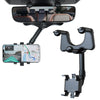 360° Car Phone Holder Rotatable and Retractable Rearview Mirror Mount Universal