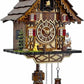 Cuckoo Clock for Wall Art: 12 Melodies, Volume Control, Night Mode, Germany Style Black Forest Retro Traditional Handcrafted Wooden House Home Decor, Gifts for Family (8.75 X 23inch)