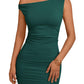 Trendy Queen Womens Mini Summer Dresses 2025 Going Out Off The Shoulder Bodycon Sexy Party Club Spring Fashion Outfits