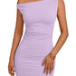 Trendy Queen Womens Mini Summer Dresses 2025 Going Out Off The Shoulder Bodycon Sexy Party Club Spring Fashion Outfits