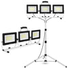 UFOND 10000 Lumen LED Work Light with Stand,Detachable Waterproof Dual Head Work Lights,Individual Switch Floodlight with TelescopingTripod,Work Lamp with Power Cord for Construction Site