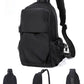SEAFEW Small Black Sling Crossbody Backpack Shoulder Bag for Men Women, Lightweight One Strap Back Pack Sling Bag Backpack for Hiking Walking Biking Travel Cycling USB Charger Port-Nylon
