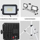 UFOND 10000 Lumen LED Work Light with Stand,Detachable Waterproof Dual Head Work Lights,Individual Switch Floodlight with TelescopingTripod,Work Lamp with Power Cord for Construction Site