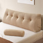 Z-hom Large Wedge Pillow Headboard, King Triangular Headboard Pillow, Reading Pillow Bed with a Roll Pillow for Bed Sitting Up Sleeping, Backrest Cushion Headboard Gap Pillow for Back,Beige