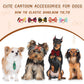 60 Pieces Dog Bow Tie Collars Dog Hair Bows Set Include 40 Small Dogs Hair Bows 10 Puppy Bowties 10 Collars Bow Adjustable Pet Ties Neck Grooming for Small Medium Pets Cats Accessories Supply