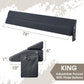 King Size(76"x10"x6") Bed Wedge Pillow for Headboard, Gap, Mattress Wedge, Bed Gap Filler, Bed Headboard Pillow Wedge Between Mattress and Headboard or Wall, Mattress Gap Filler(0-8") (Gray)