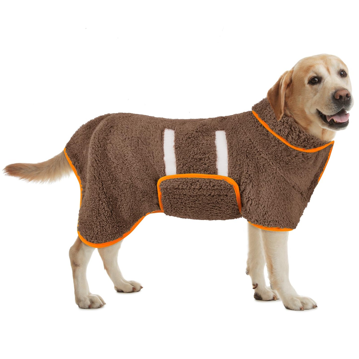 Bienbee Dog Bathrobe, Quick Drying Super Absorbent Dog Robes for After Bath, Warm Keeping Dogs Towel, Dogs Bath Supplies, Dark Blue XL