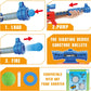 SpringFlower Shooting Game Toy for 5 6 7 8 9 10+ Years Olds Boys,2pk Foam Ball Popper Air Toy Guns with Standing Shooting Target,24 Foam Balls, for Kids