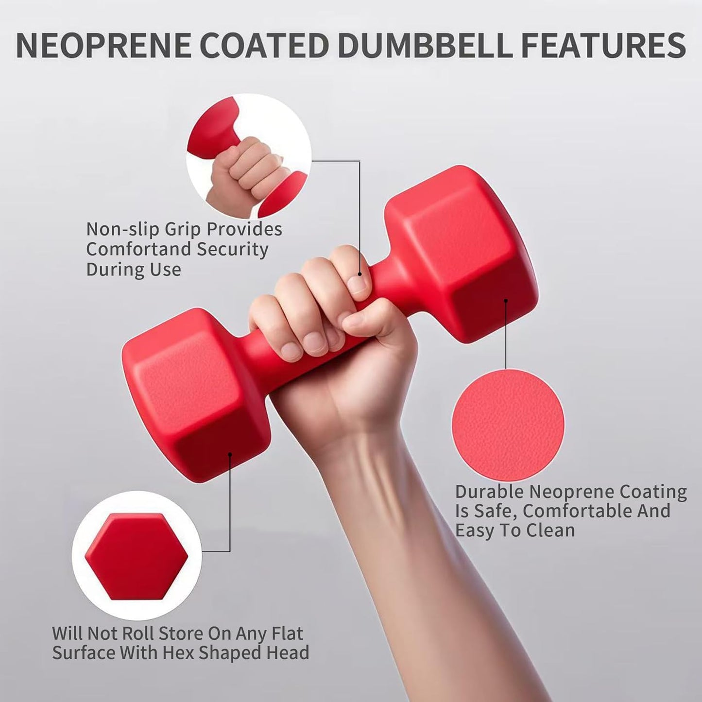 Rubber Hex Dumbbells Set with Rack- Free Weights Dumbbells Set for Home Gym & Fitness - Heavy Duty 100/350/450/550 LB Strength Training Equipment Dumb Bell