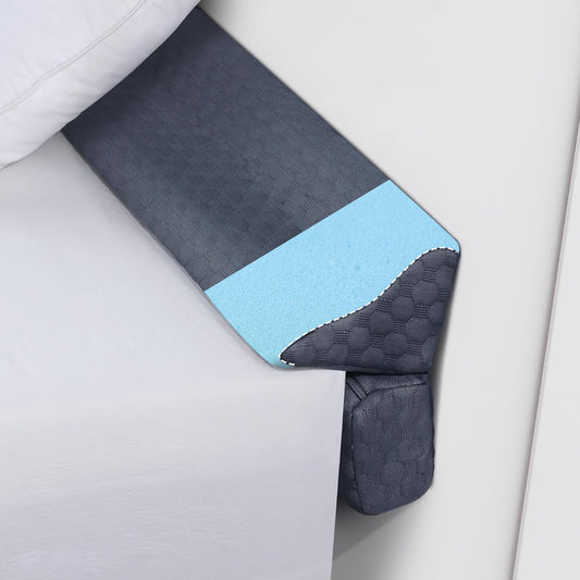 HOMBYS Bed Wedge Pillow for Headboard,Foldable Bed Mattress Gap Filler Queen Size,Pillow Wedge for Headboard Gap, High Density Foam Bed Crack Pillow,Multifunctional Bed Spacer Filler from Wall,Grey