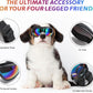 NVTED Dog Sunglasses Dog Goggles, UV Wind Dust Fog Protection Pet Glasses Eye Wear with Adjustable Strap for Medium or Large Size (Laser)