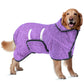 Bienbee Dog Bathrobe, Quick Drying Super Absorbent Dog Robes for After Bath, Warm Keeping Dogs Towel, Dogs Bath Supplies, Dark Blue XL