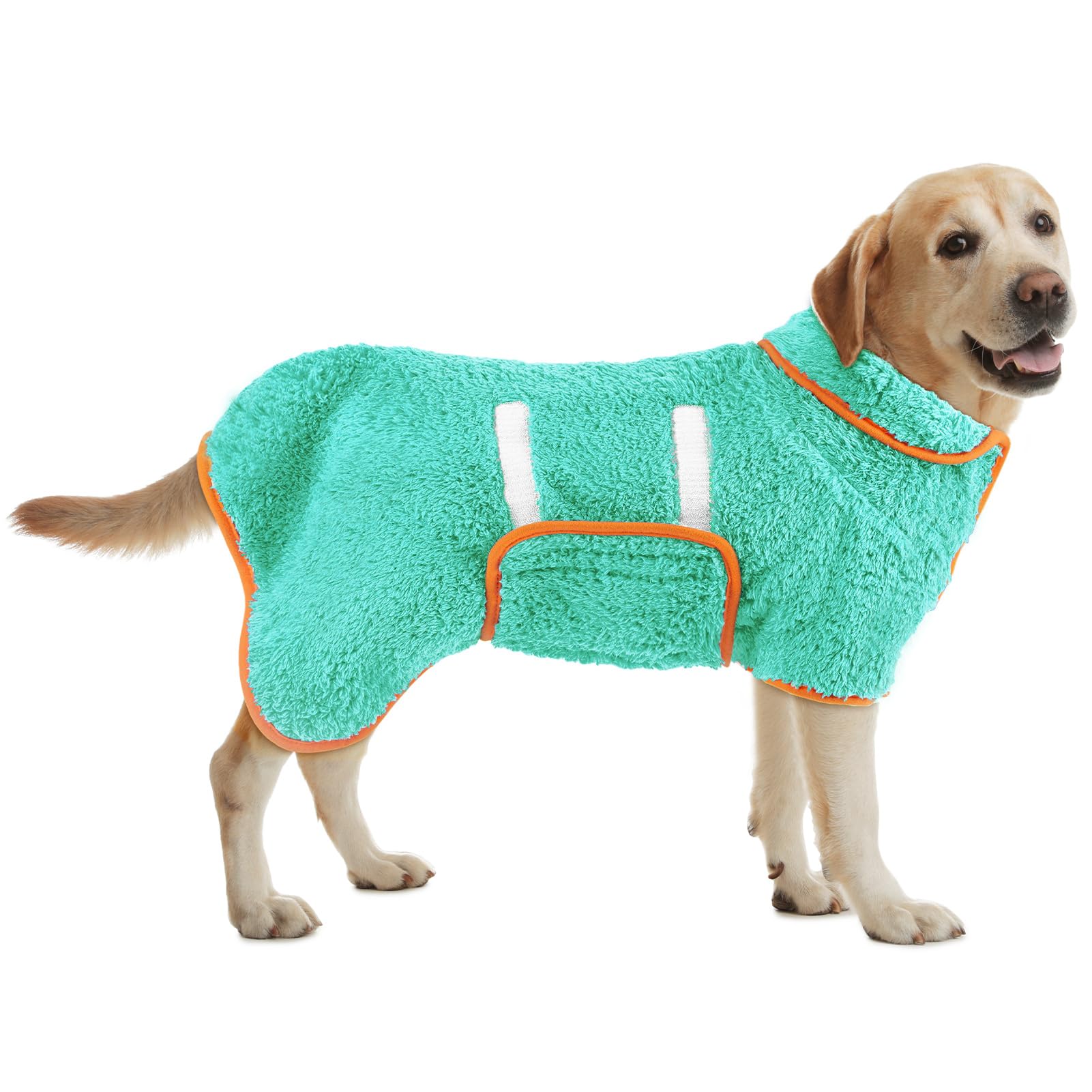 Bienbee Dog Bathrobe, Quick Drying Super Absorbent Dog Robes for After Bath, Warm Keeping Dogs Towel, Dogs Bath Supplies, Dark Blue XL