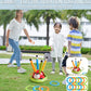 Powza 3 in 1 Musical Jump, Toss Ring Game and Stomping Launch Rocket Launcher for Kids Outdoor Toys with Remote Control, Indoor Outside Toy for Kids Ages 4-8 Toys for Ages 5-7 8-13 Birthday Gifts