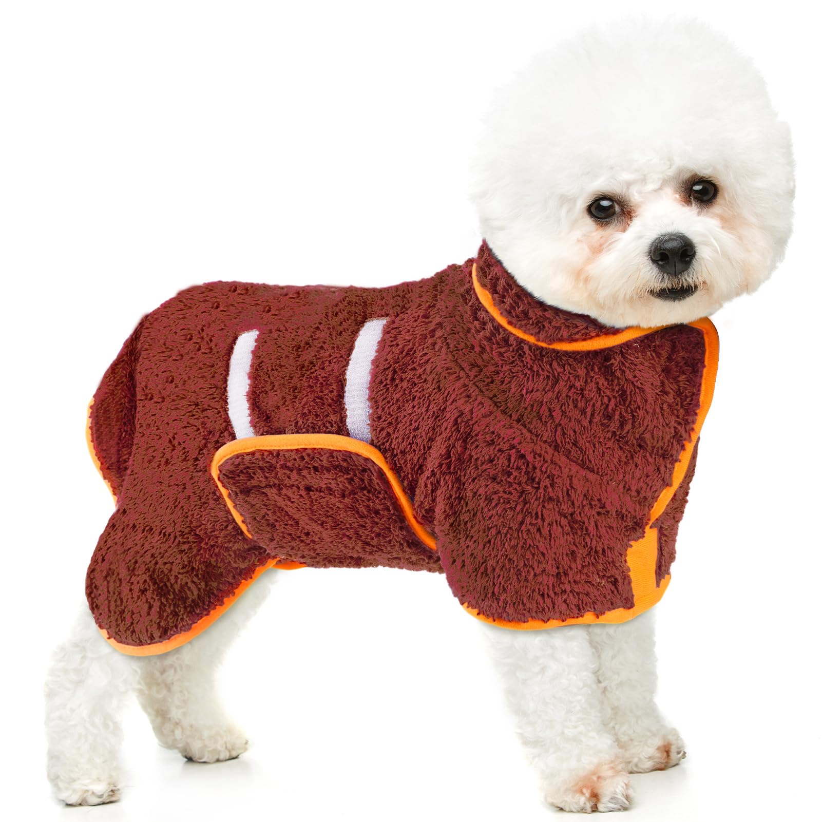 Bienbee Dog Bathrobe, Quick Drying Super Absorbent Dog Robes for After Bath, Warm Keeping Dogs Towel, Dogs Bath Supplies, Dark Blue XL
