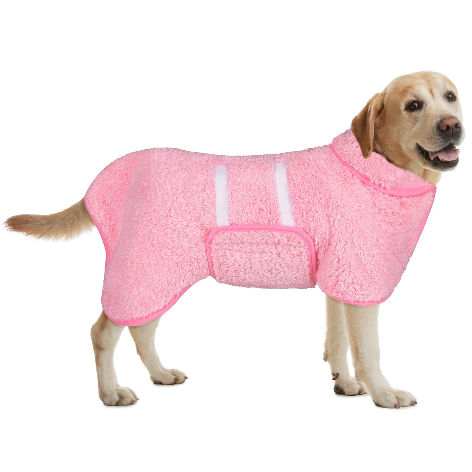 Bienbee Dog Bathrobe, Quick Drying Super Absorbent Dog Robes for After Bath, Warm Keeping Dogs Towel, Dogs Bath Supplies, Dark Blue XL