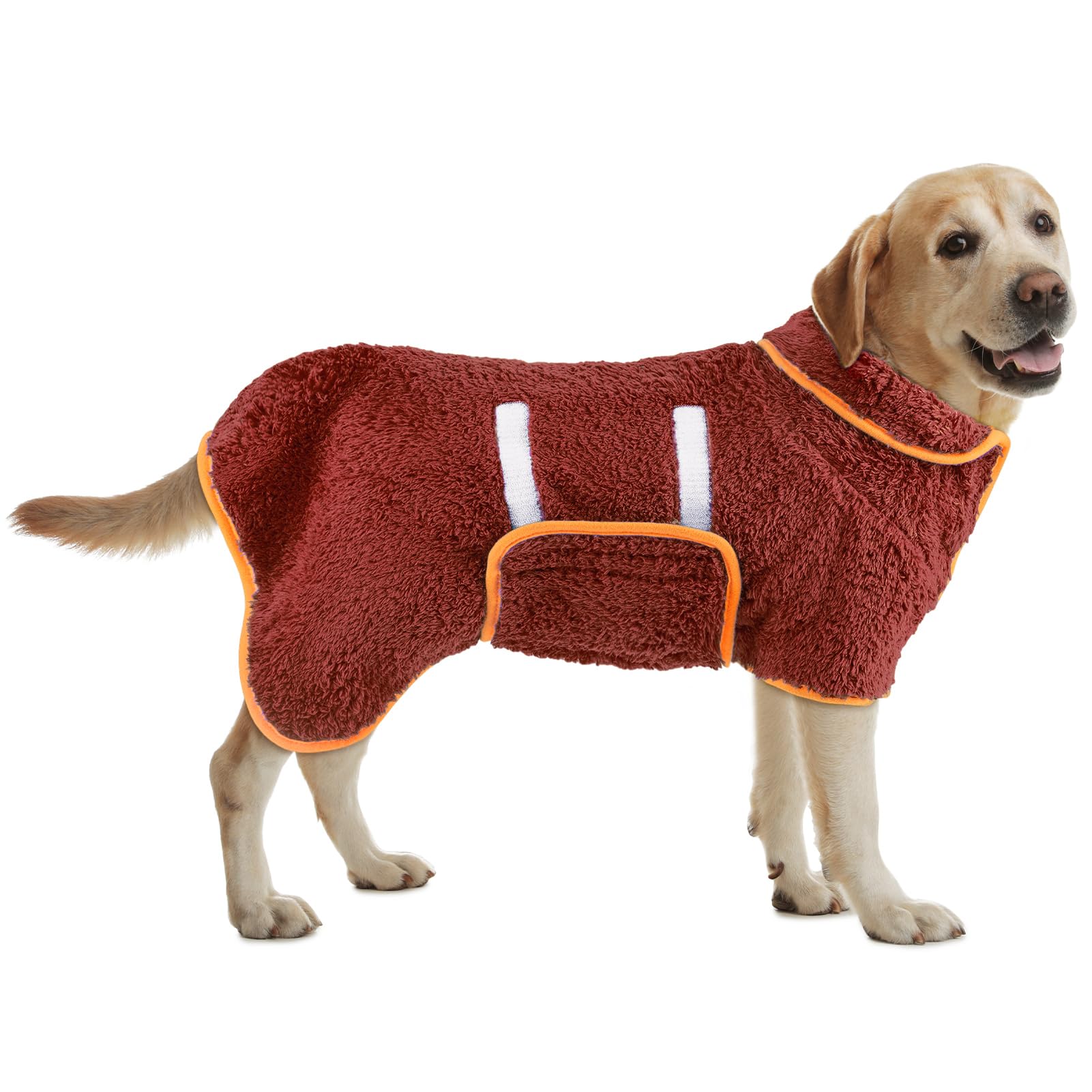 Bienbee Dog Bathrobe, Quick Drying Super Absorbent Dog Robes for After Bath, Warm Keeping Dogs Towel, Dogs Bath Supplies, Dark Blue XL
