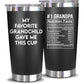 NewEleven Fathers Day Gift For Dad - Birthday Gifts For Dad From Kids - Husband Gift - Birthday Present Ideas For Father, Husband, New Papa, Bonus Father From Daughter, Son - 20 Oz Tumbler