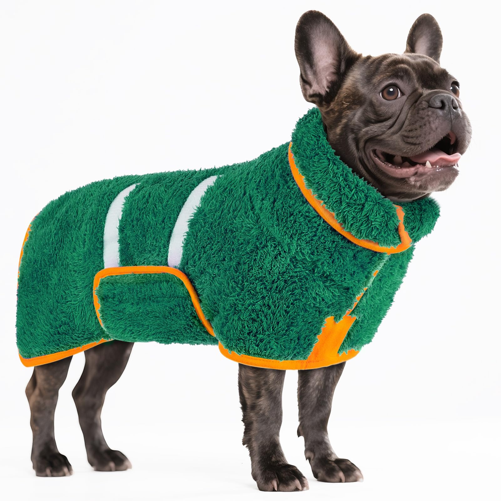 Bienbee Dog Bathrobe, Quick Drying Super Absorbent Dog Robes for After Bath, Warm Keeping Dogs Towel, Dogs Bath Supplies, Dark Blue XL