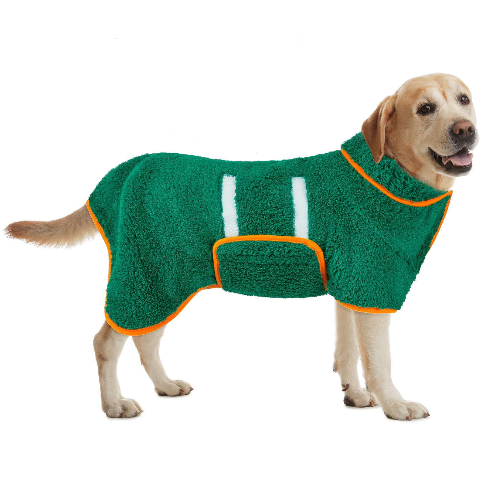 Bienbee Dog Bathrobe, Quick Drying Super Absorbent Dog Robes for After Bath, Warm Keeping Dogs Towel, Dogs Bath Supplies, Dark Blue XL