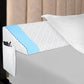 Kayfia Queen Size Pillow Wedge for Headboard Gap Bed Gap Filller (0-8") Mattress Space Filler Pillow Stopper with 2 Side Pocket Triangle Foam Pillow Wedge Between Headboard Mattress(Grey, 60"x10"x6")