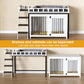 PAKASEPT Dog Crate Furniture, Pet Bunk Bed with Stairs and Storage, Dogs/Cats Window Perch, with Multi-Purpose Blanket and Fluffy Dog Bed for Small Medium Size (55.1L x 28.5" W x 37.4" H)