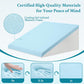 Wedge Pillow for Sleeping, 12" Bed Wedge Pillow for After Surgery, Triangle Pillow Wedge for Heartburn, Acid Reflux, GERD, Back Pain Relief, Neck Pain, Soft & Cooling Memory Foam Top
