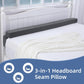 BALAPET Flodable Pillow for Headboard Gap,Bed Gap Filler Queen Size,Adjustable Bed Wedge Pillow for Headboard,Rectangular Bed Gap Filler,Foam Mattress Gap Filler(Gray,King)