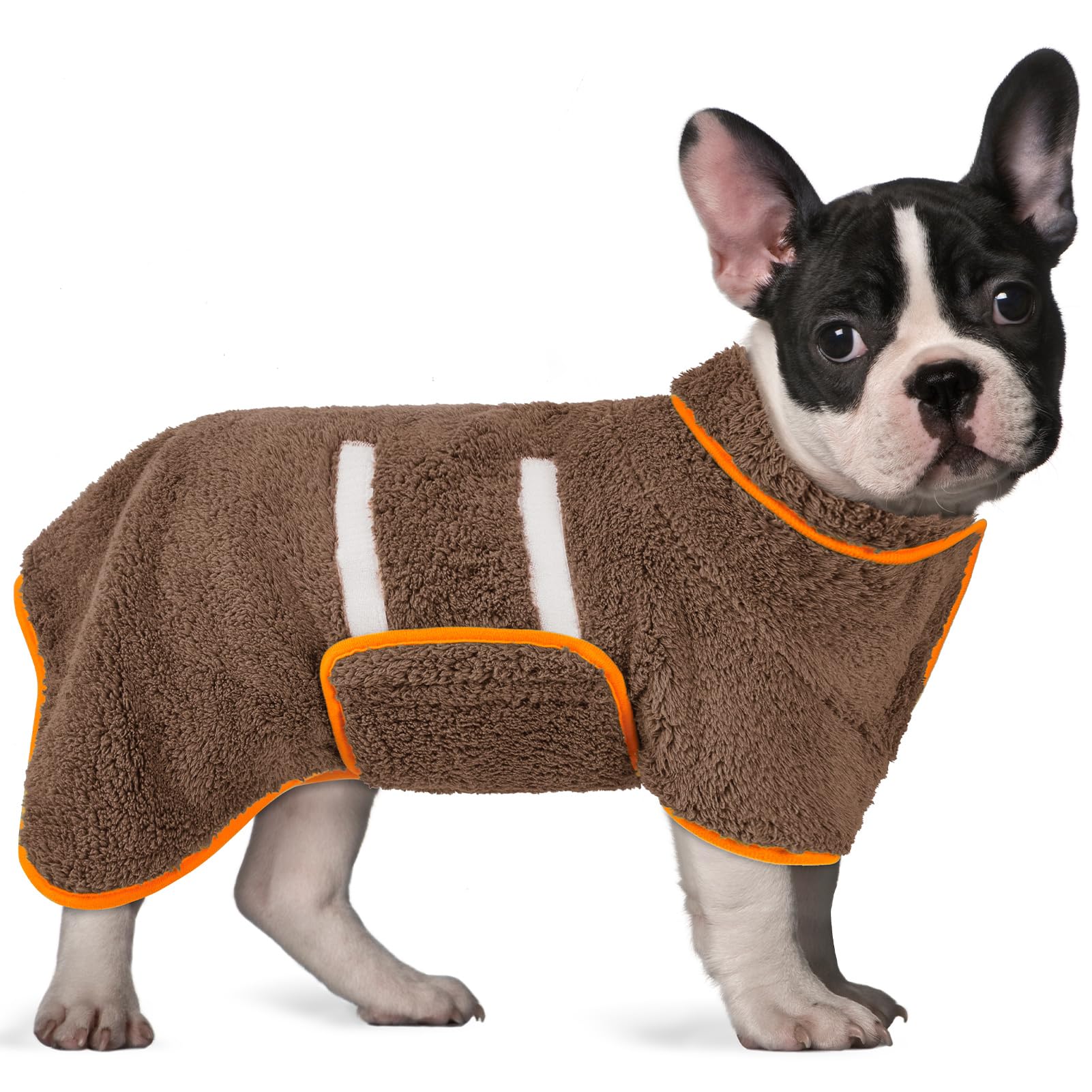 Bienbee Dog Bathrobe, Quick Drying Super Absorbent Dog Robes for After Bath, Warm Keeping Dogs Towel, Dogs Bath Supplies, Dark Blue XL