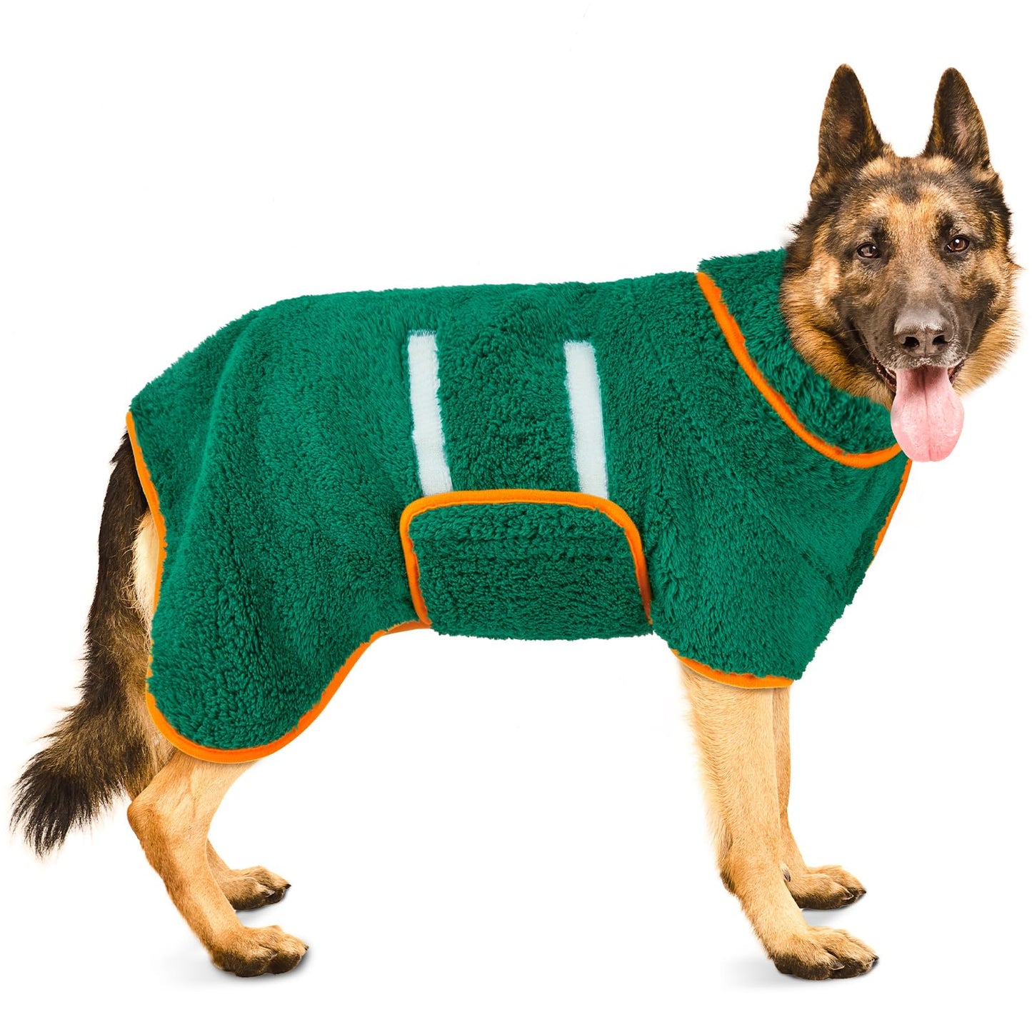 Bienbee Dog Bathrobe, Quick Drying Super Absorbent Dog Robes for After Bath, Warm Keeping Dogs Towel, Dogs Bath Supplies, Dark Blue XL