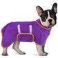 Bienbee Dog Bathrobe, Quick Drying Super Absorbent Dog Robes for After Bath, Warm Keeping Dogs Towel, Dogs Bath Supplies, Dark Blue XL