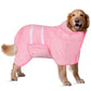 Bienbee Dog Bathrobe, Quick Drying Super Absorbent Dog Robes for After Bath, Warm Keeping Dogs Towel, Dogs Bath Supplies, Dark Blue XL