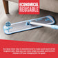 Deep Clean Mop, Microfiber Mop, Perfect Floor Cleaner for Hardwood, Laminate, Tile and Stone Flooring, Washable and Reusable, 100 Wash Promise,Blue / Silver