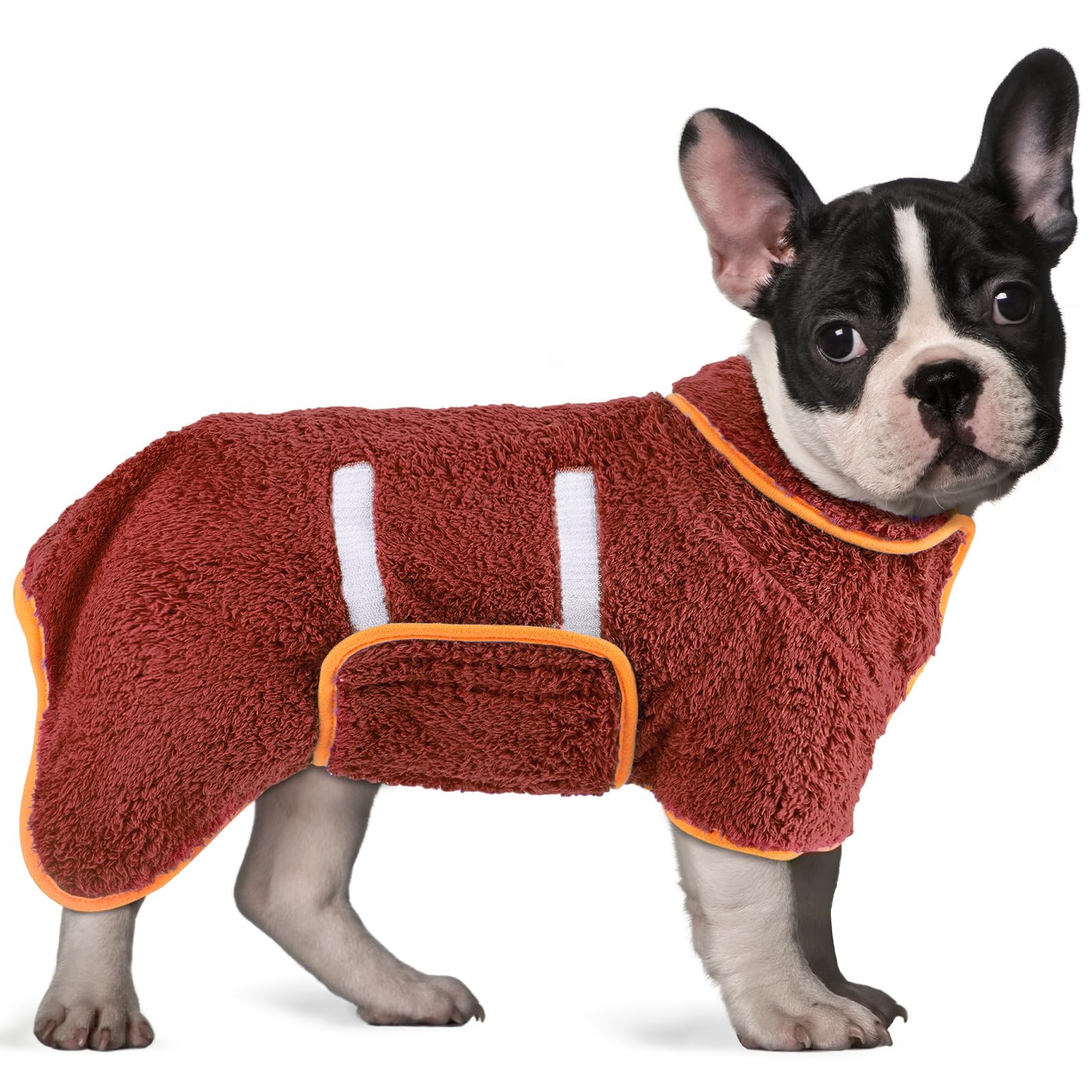 Bienbee Dog Bathrobe, Quick Drying Super Absorbent Dog Robes for After Bath, Warm Keeping Dogs Towel, Dogs Bath Supplies, Dark Blue XL