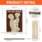 Dad Birthday Gifts from Daughter, Birthday Gifts for Dad, To My Dad Wood Silhouette Sign With Wooden Stand I Know it's not easy for a MAN to Raise A CHILD & There is No Way