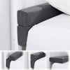 BALAPET Flodable Pillow for Headboard Gap,Bed Gap Filler Queen Size,Adjustable Bed Wedge Pillow for Headboard,Rectangular Bed Gap Filler,Foam Mattress Gap Filler(Gray,King)