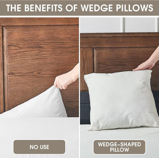King Size(76"x10"x6") Bed Wedge Pillow for Headboard, Gap, Mattress Wedge, Bed Gap Filler, Bed Headboard Pillow Wedge Between Mattress and Headboard or Wall, Mattress Gap Filler(0-8") (Gray)
