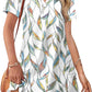 WIHOLL Dresses for Women 2025 Casual Summer V Neck Wedding Guest Dress Short Sleeve Fashion Beach Vacation Clothes