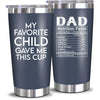 NewEleven Fathers Day Gift For Dad - Birthday Gifts For Dad From Kids - Husband Gift - Birthday Present Ideas For Father, Husband, New Papa, Bonus Father From Daughter, Son - 20 Oz Tumbler